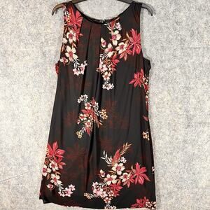 NWT WORTHINGTON Purple Red Floral Women's Dress 16‎